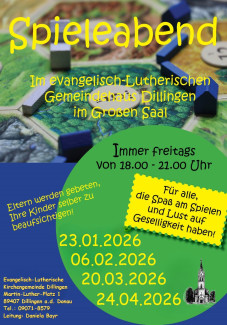 Flyer Spieleabend 01/2026