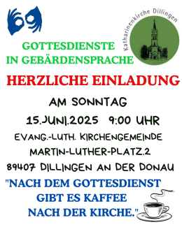 Gottesdienst in Gebärdensprache