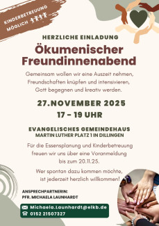 Ökumenischer Freundinnenabend